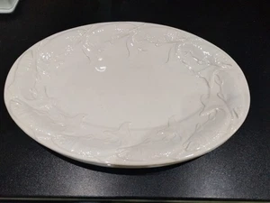 2er Set große weiße ovale Keramik Fischplatte/Schüssel Santos Portugal 8010 - Bild 1 von 6