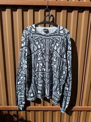 Camiseta Just Cavalli Cuerdas Sobreimpresión Manga Larga Para Hombre Talla XL Foto 1 de 4