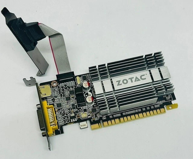 1GB Zotac Synergy NVidia GeForce 210 DVI / HDMI / VGA PCI-e Graphics Video Card - Image 1 of 4