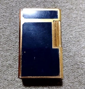 ST Dupont Gasfeuerzeug Frankreich S.T.Dupont Dupont Gas Lighter Marine und Gold - Bild 1 von 2