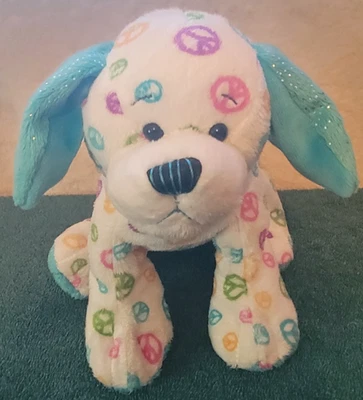 Ganz Webkinz Peace Puppy Dog Plush HM440 Blue No Code - Image 1 of 4