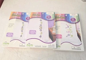 3 Janlynn Color With Stitches Stamped Pillowcases 1-#998-4006 2- 998-4007 NEW - Picture 1 of 10