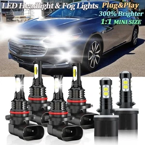 For Chevrolet Malibu 1997-2003 LED Headlight High Low Beam& Fog Lights Bulbs - Picture 1 of 10