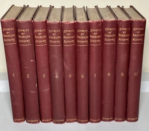 Antique 1896 Stories By American Authors Charles Scribner's Sons 10 Volume Set - Imagen 1 de 14