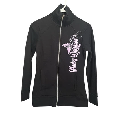 Chaqueta polar Harley-Davidson con cremallera talla S negra/rosa informal motocicleta motociclista Foto 1 de 4