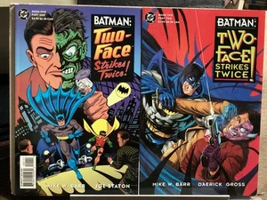 BATMAN TWO-FACE STRIKES TWICE! #1 + 2 FLIP BOOKS COMPLETE DC 1993 - Picture 1 of 2