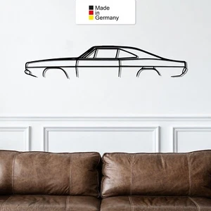 für CHARGER 69, Metall Wandbild, Wanddeko, Auto Silhouette, Metal Car Wall Art - Bild 1 von 9
