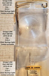AMC Taillight, Backup, Directional 1970~05~06 2pc. Clear Lenses, Gasket 4487341 - Picture 1 of 8