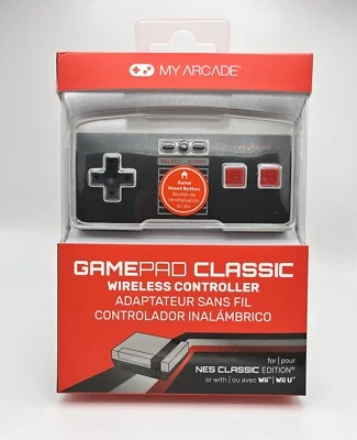 *BRAND NEW* GamePad Classic Wireless Controller for NES Classic Edition Wii WiiU - Image 1 of 2