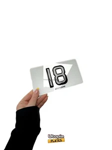 Reflective Bin/House Number Sign – 3D Gel – Without Border – With Street Name - Picture 1 of 4