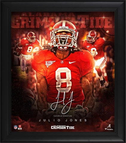 Julio Jones Alabama Crimson Tide FRMD 15x17 Stars of the Game Collage Facsimile Cover