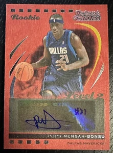 2006-07 Topps Trademark Pops Mensah-Bonsu RC Rookie Auto RED /10 SSP Mavericks! - Picture 1 of 2