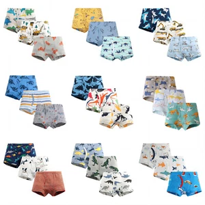 6-Pack Toddler Baby Underwear kids Little Boys 100% Cotton Boxer Briefs 2-10Year - Picture 1 of 45