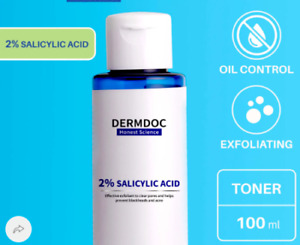 DermDoc 2% Salicylic Acid Face Toner For Oily & Acne Prone Skin 100ml