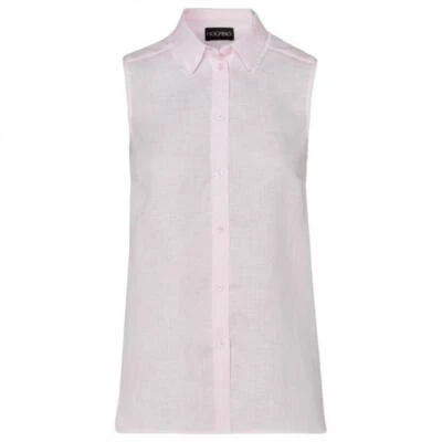 NWT Golfino Ladies LINEN GOLF BLOUSE 2336224 302 Pink sz 2 4 6 NEW - Image 1 of 4