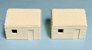 Log Cabins / Russian style Farm Country (2) Buildings, 1/72 Scale Model - Picture 1 of 9