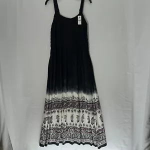 Maxi abito Lane Bryant 14/16 donna prendisole arricciato top gonna lunga elasticizzato NUOVO - Foto 1 di 13