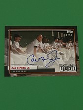 Cal Ripken Jr. Autographed 2020 Topps X Streak Ends Baseball Card Orioles HOF