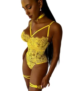 Lencería para mujer ropa interior sin costuras 5 piezas delicado encaje íntimo sin espalda - Imagen 1 de 14