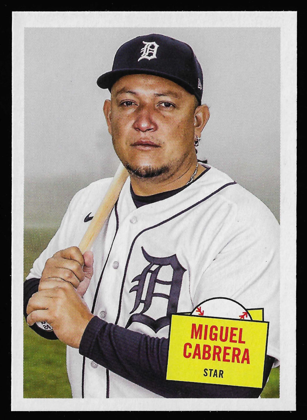 2023 Topps Archives 1957 Hit Stars 57HS-11 Miguel Cabrera Detroit Tigers