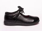 Back To School Shoes Girls Bow Work Black Patent Grip Shoe Sizes Free P&P