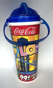 2020 edition Coca Cola Cup Whirley Refillable with Straw Lagoon - Picture 1 of 4