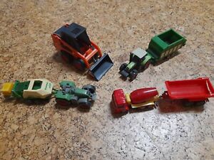SPIELZEUG-AUTOS Sammlung: Traktor, Betonmischer, Bagger, Anhänger (Siku+Welly)