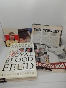 Diana Vs. Charles: Royal Blood Feud James Whitaker 1993 237pp HC DJ 1st Printing - Bild 1 von 6