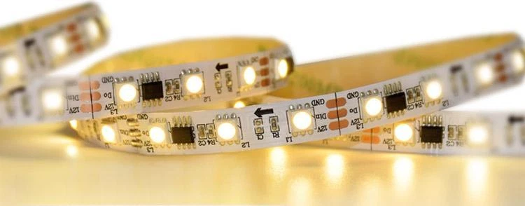 White/Warm Led Strip DC12V WS2811 L:5M W:10/12mm Outdoor  Christmas Festival - Image 1 of 4