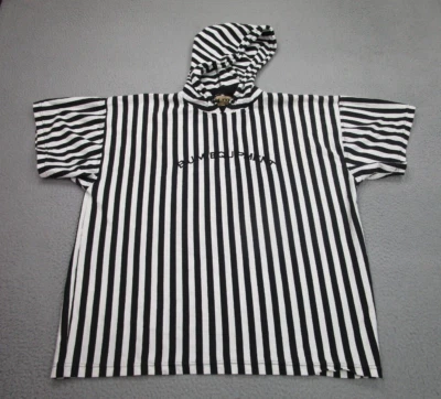 VINTAGE BUM Equipment Shirt Mens XL Black White Striped Beetle juice 90s Hoodie - Image 1 of 4