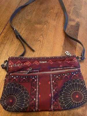 Cartera Desigual Nylon Ligera Como Nueva Foto 1 de 4