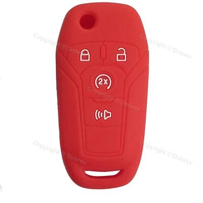 Silicone Case Cover Entry Skin Fob Protector for Ford F 150 250 350 Ranger Key  - Image 1 of 2