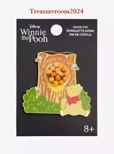 LOUNGEFLY Disney DOME Winnie the Pooh Tree Stump Enamel Pin NEW! - Picture 1 of 2