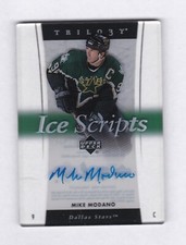 2005/06 Upper Deck Trilogy MIKE MODANO Ice Scripts Autograph - Dallas Stars
