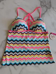 So - NEU TANKINI BADEANZUG OBERTEIL Damen Größe M -10-12 HELLROSA und mehrere Farben - Bild 1 von 9