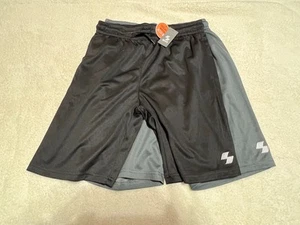 Children's Place Sport Boys Quick Dry Mesh Baskeyball Shorts Black/Gray Sz L NWT - Picture 1 of 3