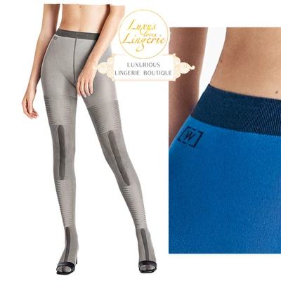 Колготки Trinity Mix от Wolford S Ash черные серые колготки силуэты дизайн - Изображение 1 из 3