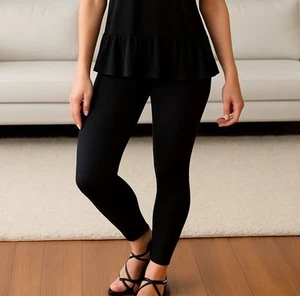 NEU Luxus schwarze Leggings (butterweich wie Lularoe) Damen Einheitsgröße Passform 0-12 - Bild 1 von 12