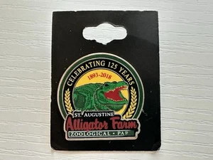 Neu St. Augustine Alligator Farm Zoological Park Sammlerstück Pin 125th Anniversa - Bild 1 von 2