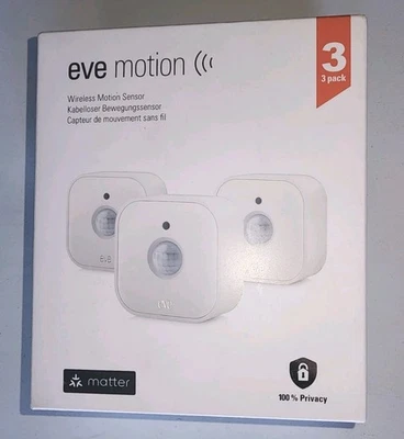 Eve Motion Matter Smart Motion Sensor With Light Sensor 3-pack - Image 1 of 4