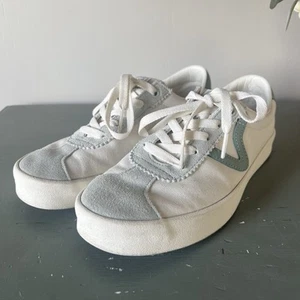 Vans Sport Bajo Tri-Tono Verde Blanco Cuero Gamuza Mujer Talla 8 Hombre 6.5 - Imagen 1 de 9