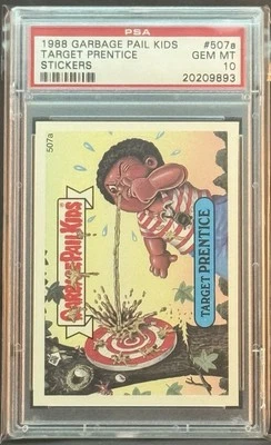 1988 GARBAGE PAIL KIDS SERIES 13 #507A TARGET PRENTICE PSA 10 GEM MINT - Image 1 of 2