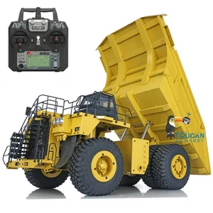 1/20 Hydraulic RC Mine Truck 793D Metal Dump Truck Model Lights FlySky I6X Radio - Picture 1 of 11