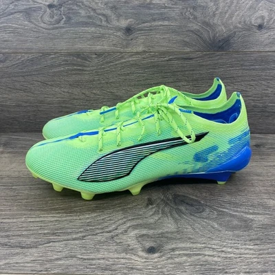Puma Ultra Match FG AG Soccer Cleats Neon Green Blue Men's Size 11 107683 - Image 1 of 4