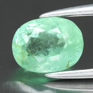 💎 0.87ct 6.5x5mm Oval Green Emerald - Unheated, Colombia Gem - Picture 1 of 4