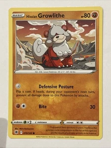 Hisuian Growlithe 070/189 Non Holo Astral Radiance Pokemon Card NM - Picture 1 of 1