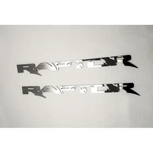 Interior 12' Badges 'Raptor' 2p for 10-14 Ford F-150 Raptor [Stainless/Polished] - Bild 1 von 3