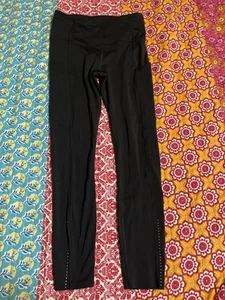 Lululemon Fast Free 7/8 Tight 25" LW5BJGS Black Sz 6 Reflective - Picture 1 of 5