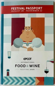 Walt Disney World 2025 Epcot Food AndWine Festival Booklet Passport FASTEST SHIP - Picture 1 of 2