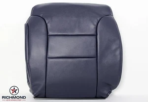 1997 Chevy Suburban C/K 1500 2500 -Driver Side Lean Back Leather Seat Cover Blue - Picture 1 of 11